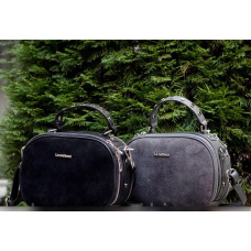 Сумка жіноча Laura Biaggi (107-05) шкіряна сіра