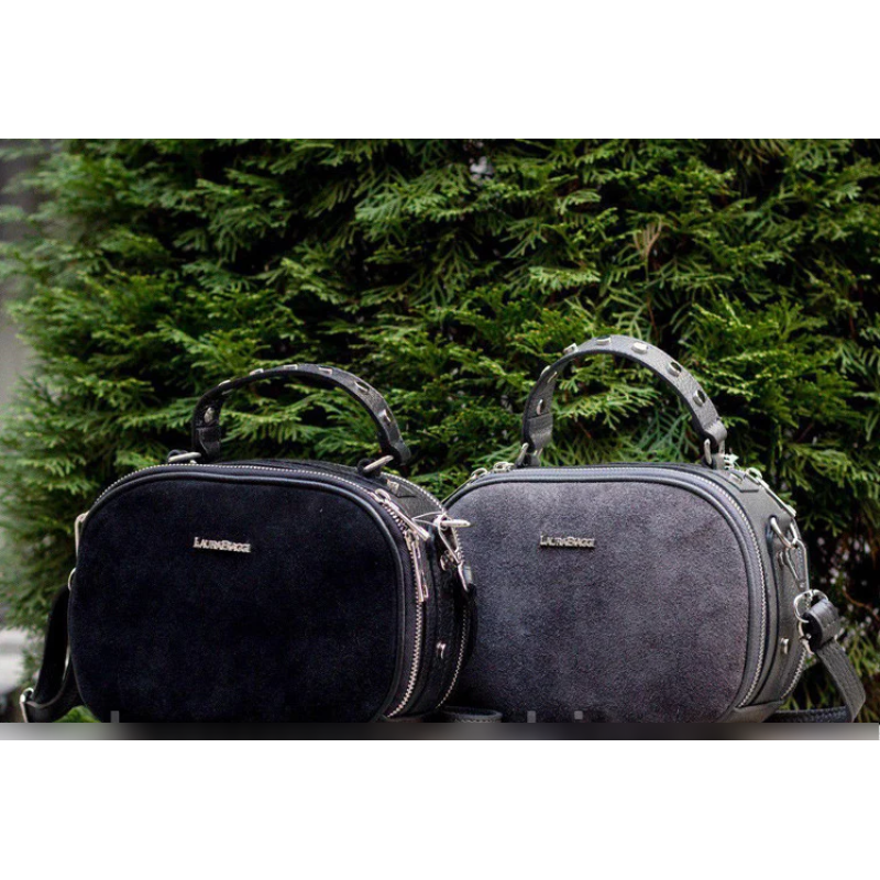 Сумка жіноча Laura Biaggi (107-05) шкіряна сіра