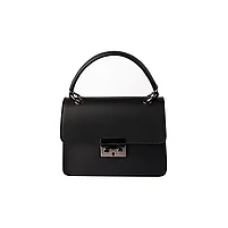 Жіноча сумочка через плече Laura Biaggi (171) чорна шкіряна