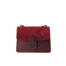 Італійська жіноча сумка Laura Biaggi (329) шкіряна кольору марсала