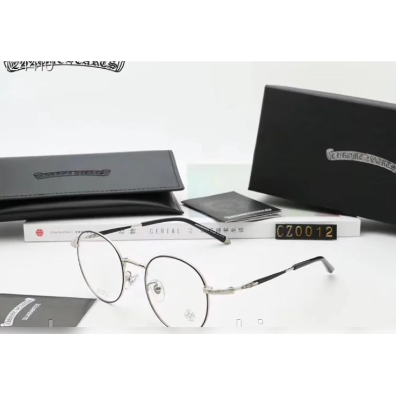 Жіноча стильна оправа в стилі Chrome Hearts 0012