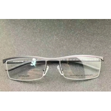 Чоловіча напівобідкова оправа в стилі Porsche Design p-8819 silver