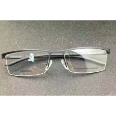 Чоловіча полуободковая оправа в стилі Porsche Design p-8819 black