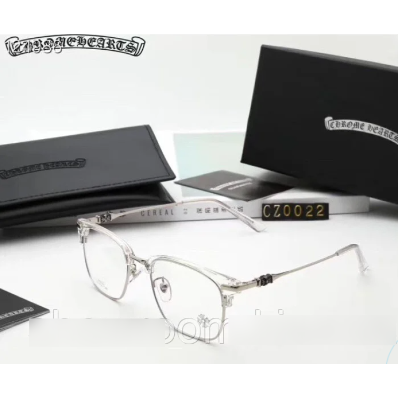 Чоловіча стильна оправа в стилі Chrome Hearts 0022 clear