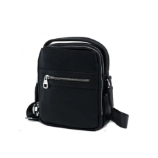 Містка чоловіча сумка Leather Collection (1901) чорна шкіряна