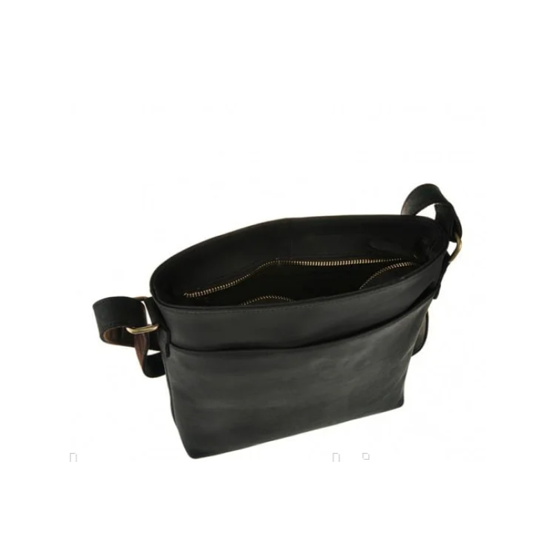 Чоловіча сумка планшетка Wild Leather (116) чорна шкіряна