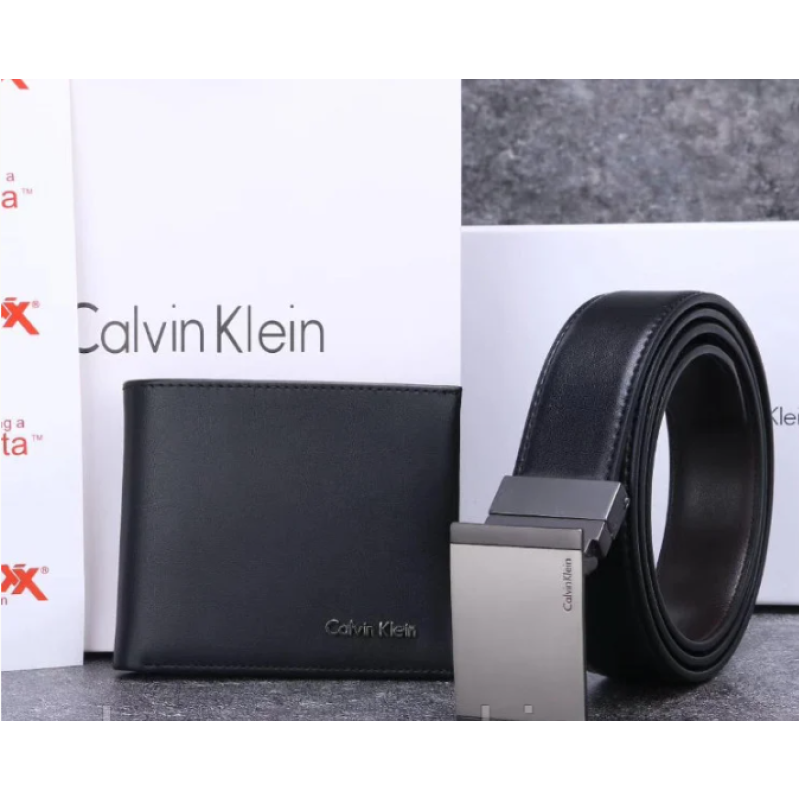 Чоловічий подарунковий набір ремінь і портмоне (459)