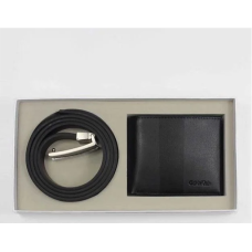 Чоловічий подарунковий набір ремінь і портмоне (434)