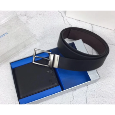 Чоловічий подарунковий набір ремінь і портмоне (457)
