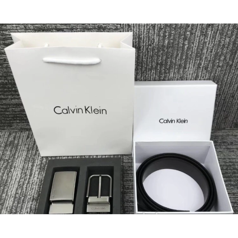 Чоловічий шкіряний ремінь (461) подарунковий набір