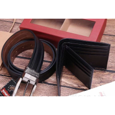 Чоловіче портмоне + ремінь в стилі Levis (513) подарунковий набір