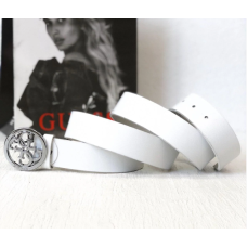 Жіночий шкіряний ремінь (4001) white