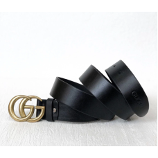 Жіночий стильний шкіряний ремінь (5002) gold