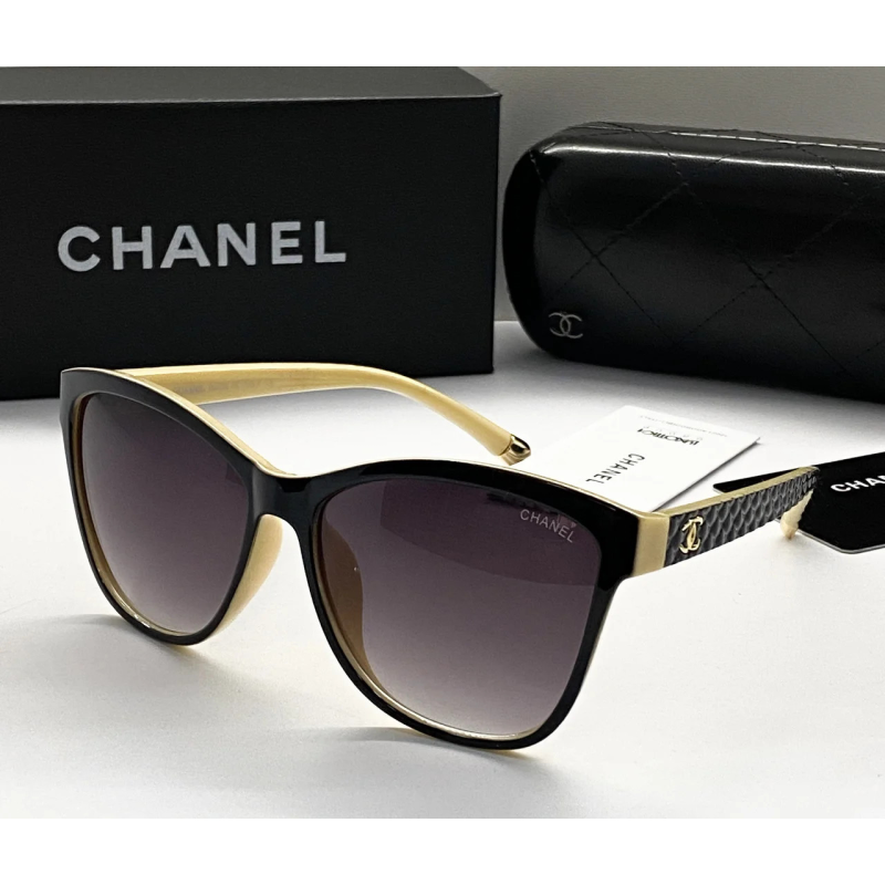 Жіночі сонцезахисні окуляри Ch (5330) beige