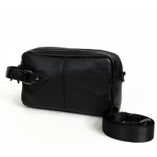 Містка шкіряна барсетка - сумка Leather Collection (146-4)