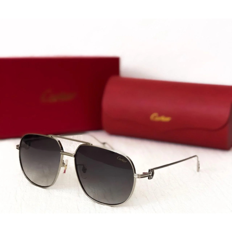Чоловічі сонцезахисні окуляри в стилі Cartier (0111) Lux