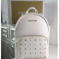 Жіночий шкіряний рюкзак Michael Kors Erin white Lux