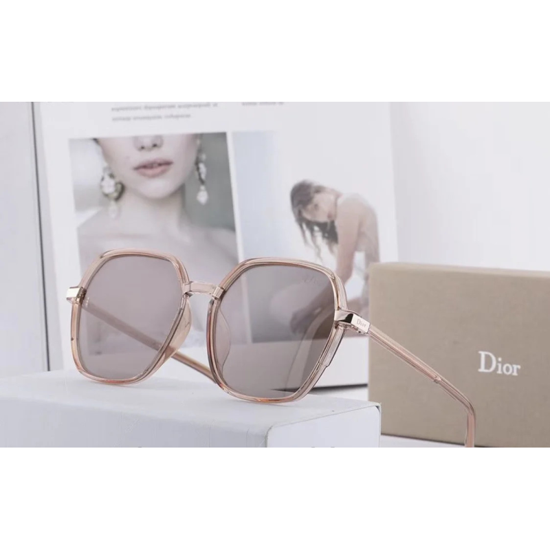 Жіночі стильні окуляри з поляризацією (19073) beige