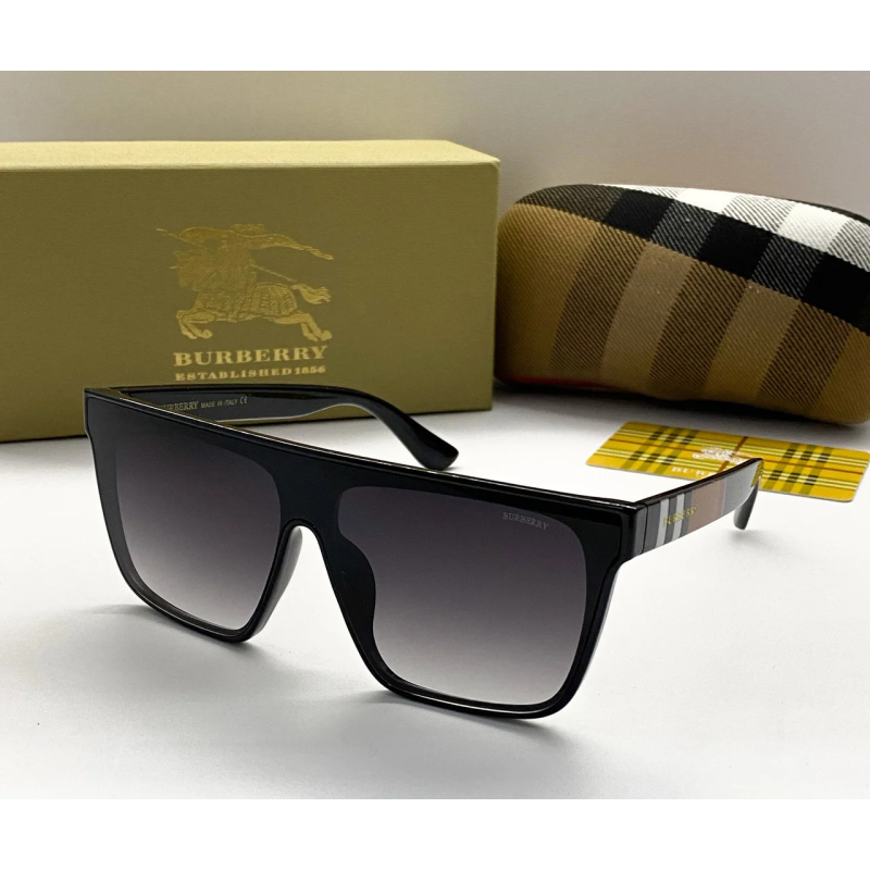 Жіночі сонцезахисні окуляри маска Burberry (2281) black Жіночі сонцезахисні окуляри маска Burberry (2281) black