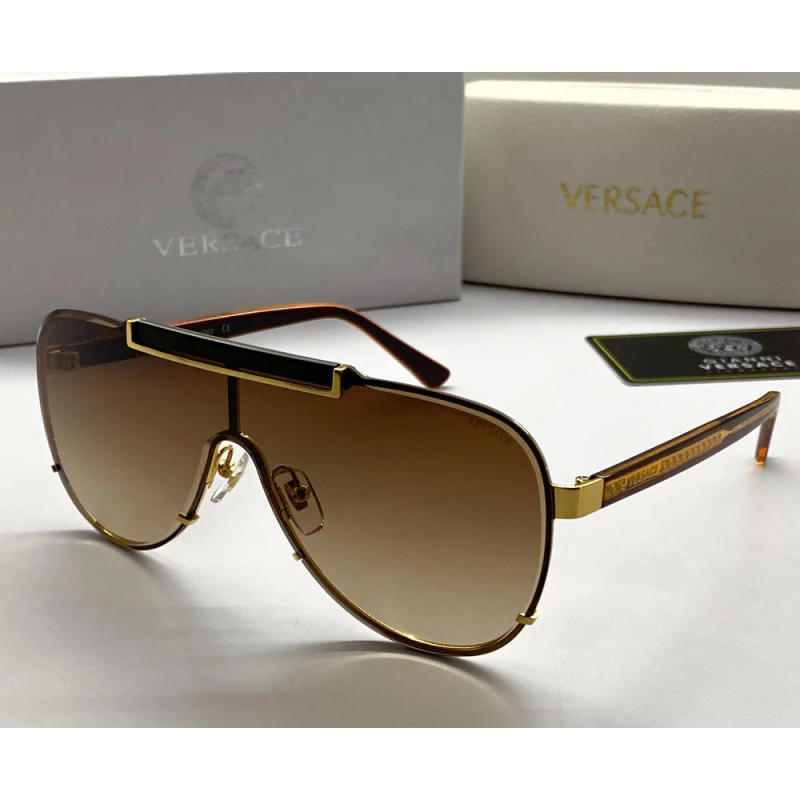 Жіночі брендові окуляри “маска“ від сонця V-2140 LUX brown