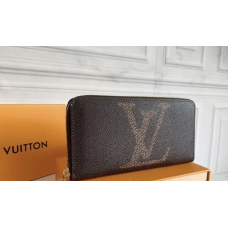 Жіночий брендовий гаманець LV (60017) brown Lux