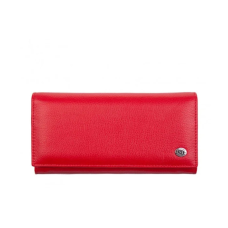 Жіночий шкіряний зручний гаманець (15011) червоний