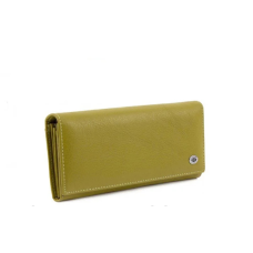 Жіночий шкіряний зручний гаманець (15011) оливковий