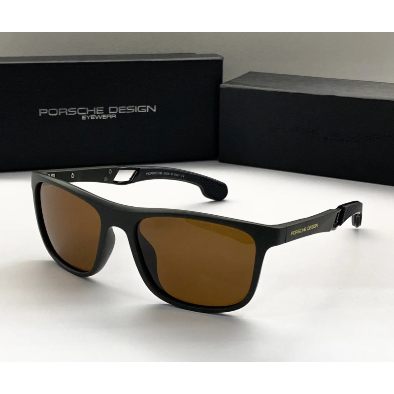 Чоловічі сонячні окуляри з поляризацією Porsche Design (6419) коричневий Чоловічі сонячні окуляри з поляризацією Porsche Design (6419) коричневий