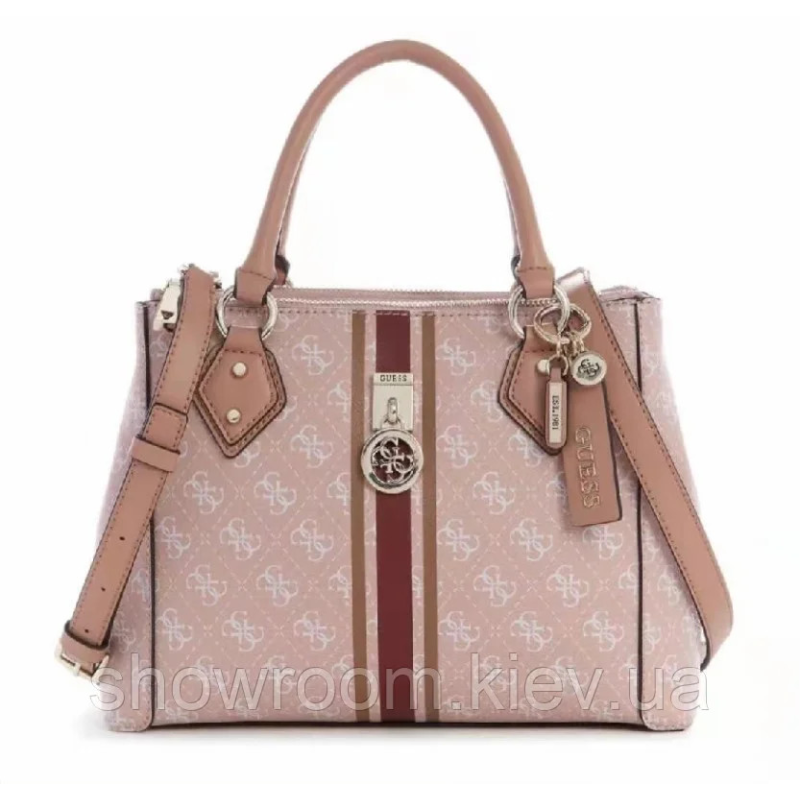 Жіноча зручна сумка Guess (7876) рожева