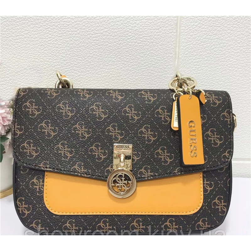 Невелика сумочка на плече Guess (6693) brown Невелика сумочка на плече Guess (6693) brown