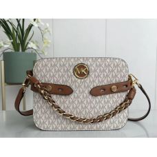 Сумка шкіряна жіноча MK Carmen beige