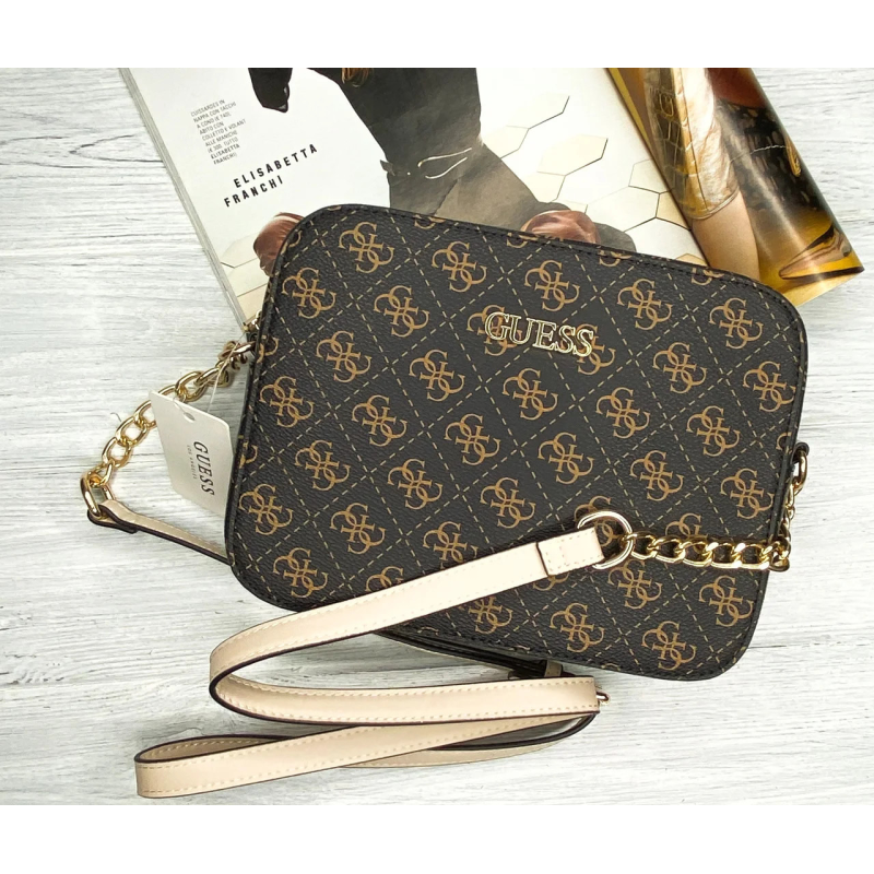 Жіноча стильна сумка на плече Guess (4425) brown