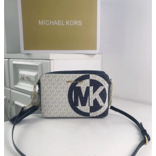 Сумка шкіряна жіноча MK Jet Set (212) blue