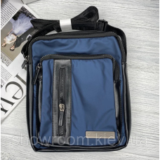 Чоловіча брендова сумка на плече (994) синя