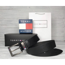 Брендовий чоловічий шкіряний ремінь (041) чорний