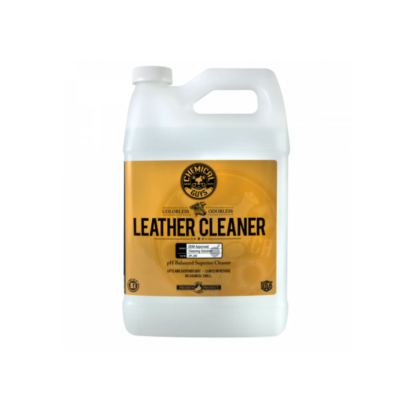 Очисник шкіри Chemical Guys Leather Cleaner Color Less&Odor Less 18л Для усунення бруду, що в“ївся