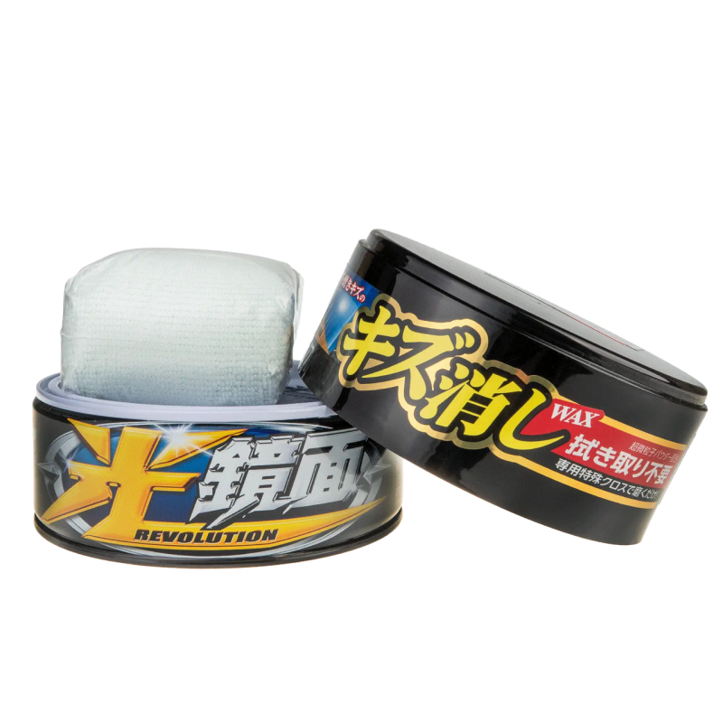 Твердий віск SOFT99 Scratch Clear Wax Mirror Finish Black Для маскування подряпин і блиску темних автомобілів Твердий віск SOFT99 Scratch Clear Wax Mirror Finish Black Для маскування подряпин і блиску темних автомобілів