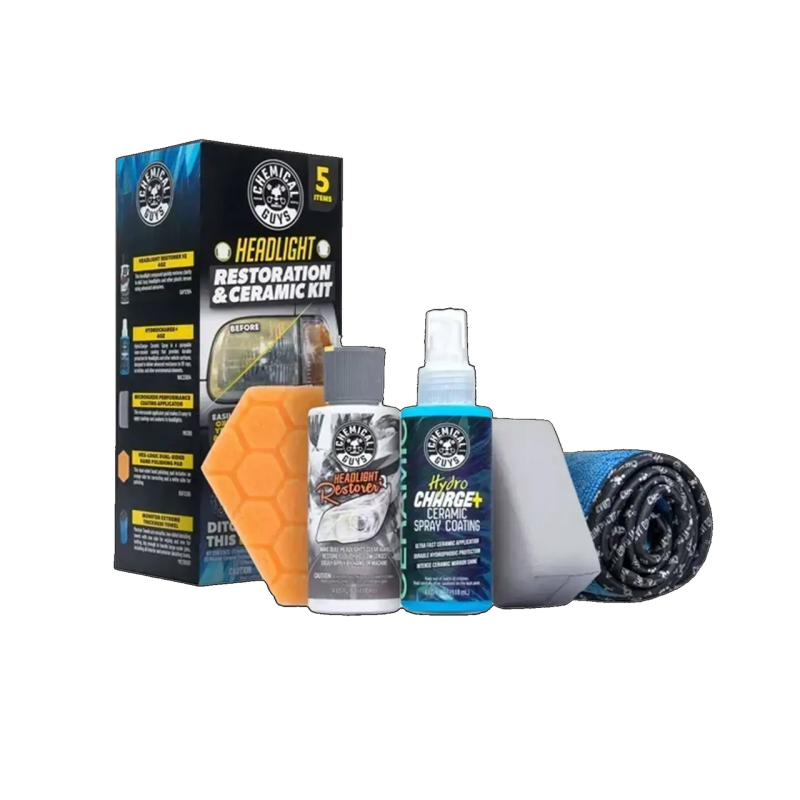 Кварцове покриття для фар Chemical Guys Headlight Restoration Ceramic Kit Для усунення жовтизни, відновлення прозорості та