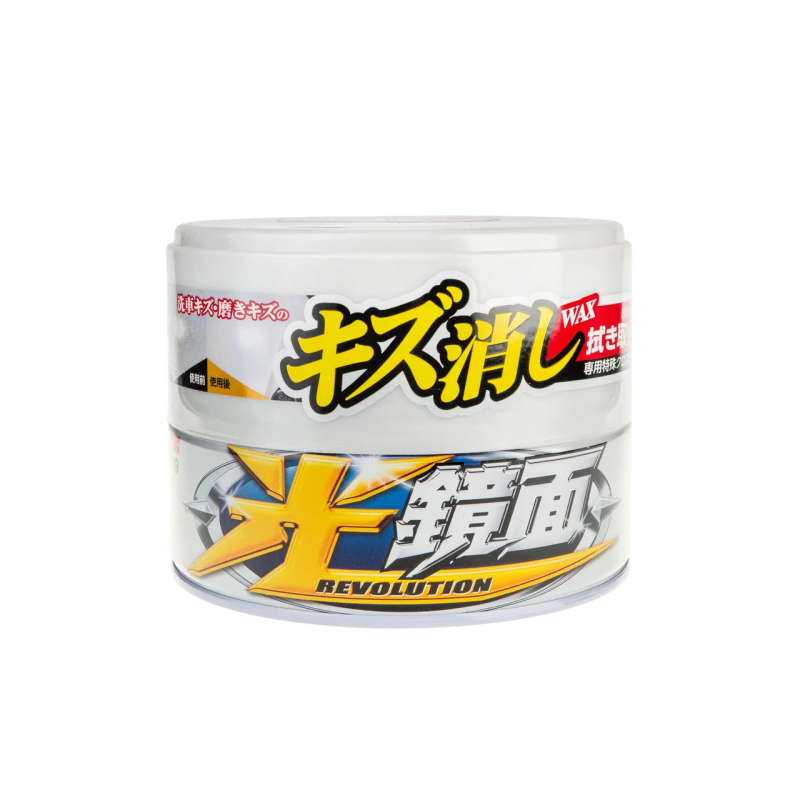 Твердий віск SOFT99 Scratch Clear Wax Mirror Finish White Для маскування подряпин і блиску білих автомобілів