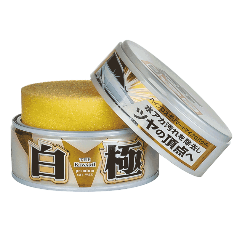 Твердий віск SOFT99 Kiwami Extreme Gloss Wax White Для екстремального блиску білих автомобілів Твердий віск SOFT99 Kiwami Extreme Gloss Wax White Для екстремального блиску білих автомобілів