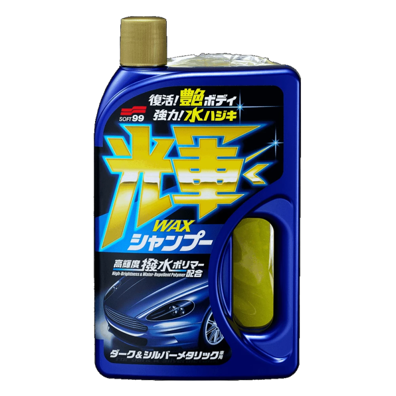 Шампунь SOFT99 для мийки та надання блиску темним автомобілям Wax in Shampoo High Shiny Type Black 750 мл Шампунь SOFT99 для мийки та надання блиску темним автомобілям Wax in Shampoo High Shiny Type Black 750 мл