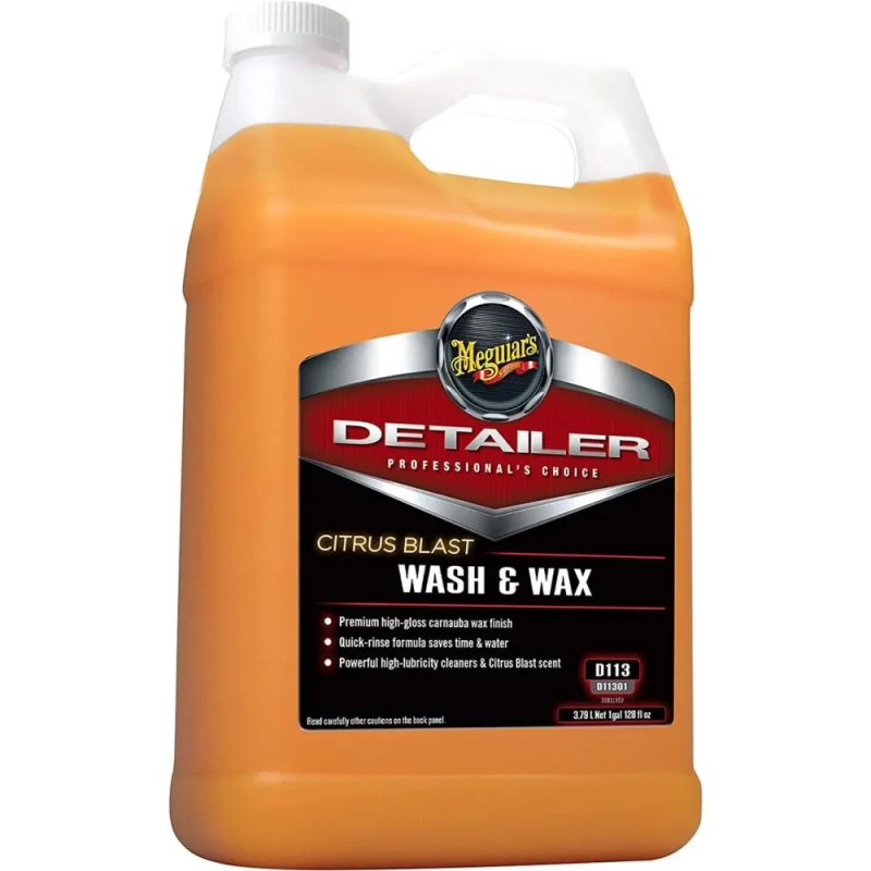 Шампунь Meguiar“s концентрований з віском карнауби Detailer Citrus Blast Wash & Wax 3,79 л