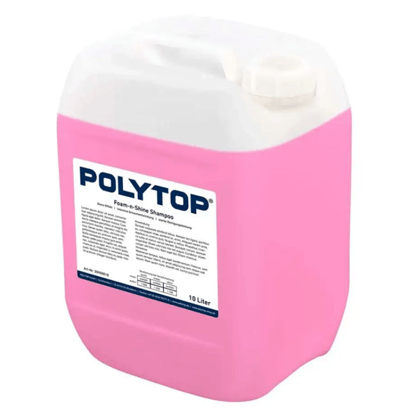 Автошампунь для ручного миття — Polytop Foam-n-Shine Shampoo 10л.