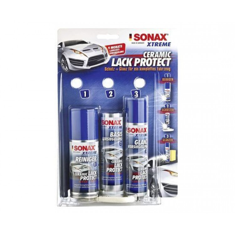 Набір для захисту ЛКП керамічним покриттям (рідке скло) 240 мл SONAX XTREME Ceramic Lackprotect (247941)
