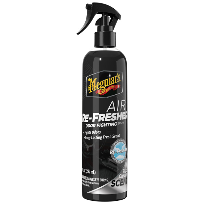Освіжувач повітря в авто — Meguiar“s Air Re-Fresher Odor Fighting Spray — Black Chrome Scent 237 мл.