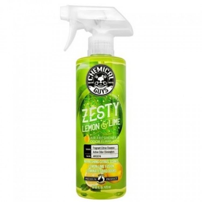 Ароматизатор автомобільний Chemical Guys Zesty Lemon Lime 473мл. Ароматизатор автомобільний Chemical Guys Zesty Lemon Lime 473мл.